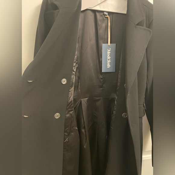 NWT ModCloth Military Style Long Coat - Picture 7 of 7